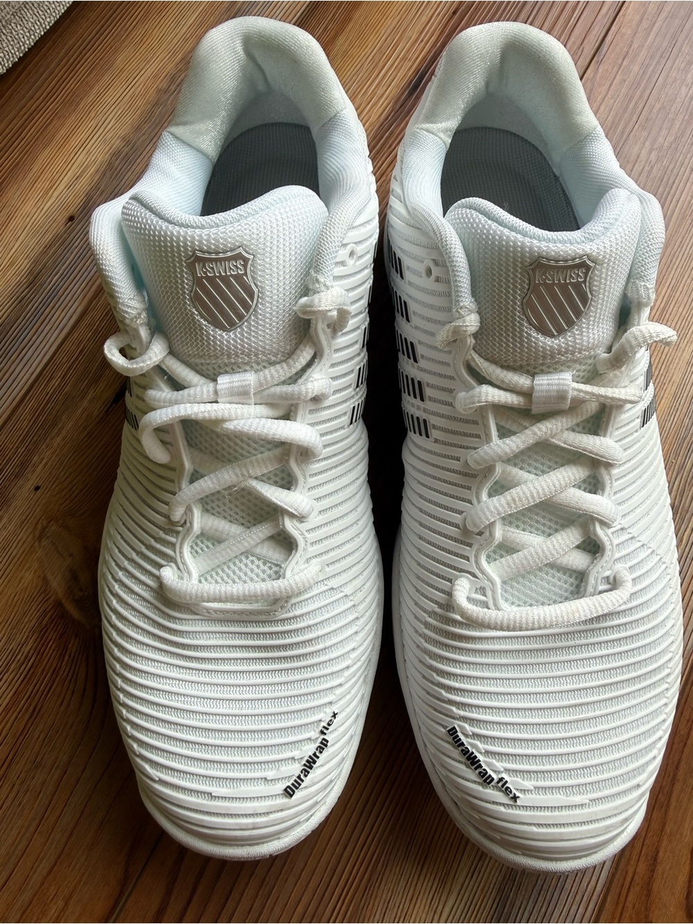 K-Swiss Women's White Athletic Tennis Shoes